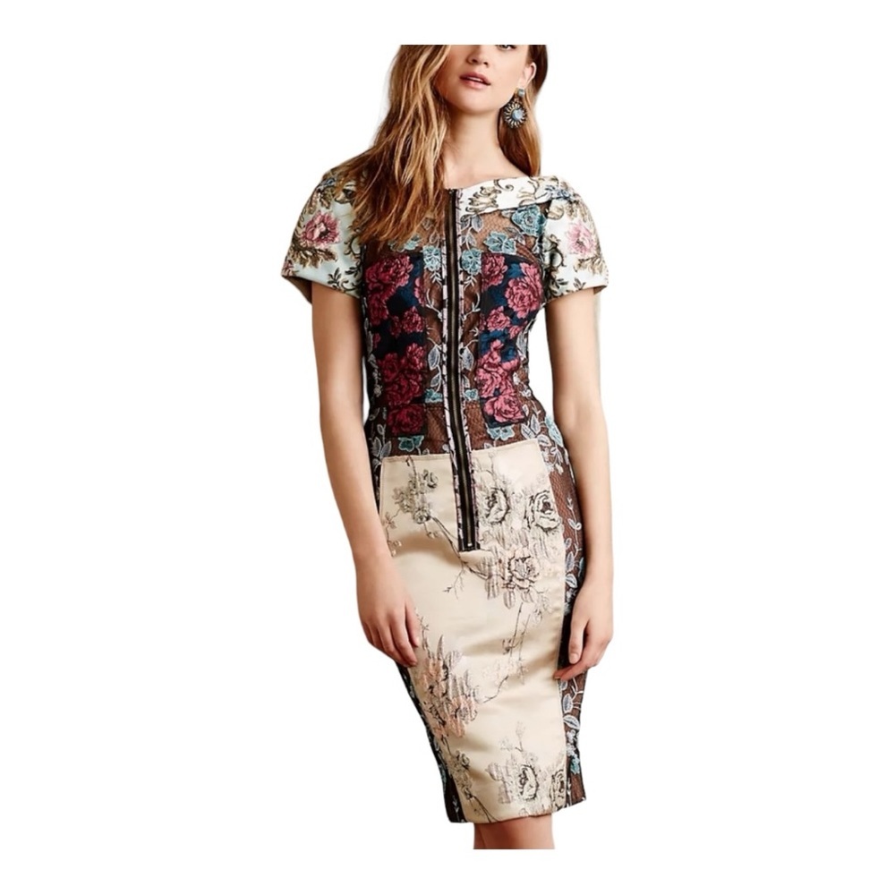 Anthropologie Pieced Brocade Dress
Byron Lars NWOT size 0